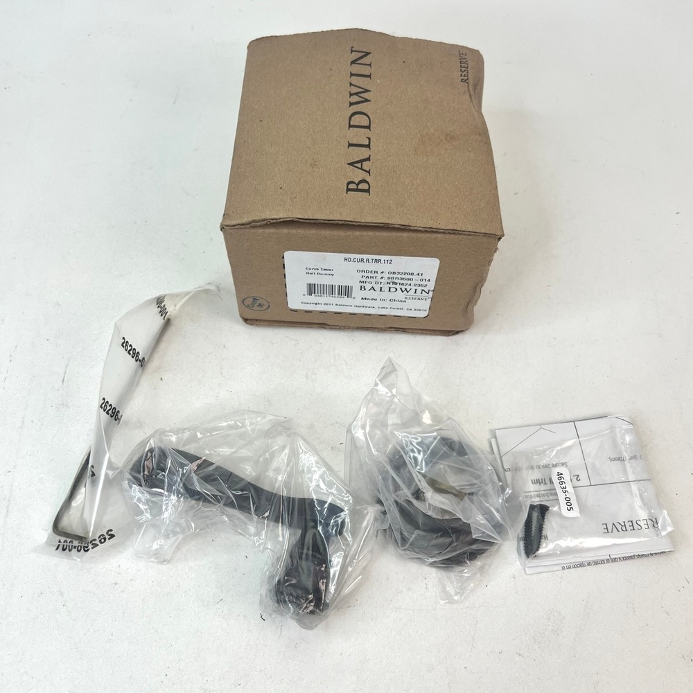 Baldwin Reserve HD.CUR.R.TRR.112 Curve Door Lever Venetian Bronze 9BR3500-014‎